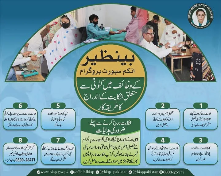 How to Register a Complaint BISP Payment