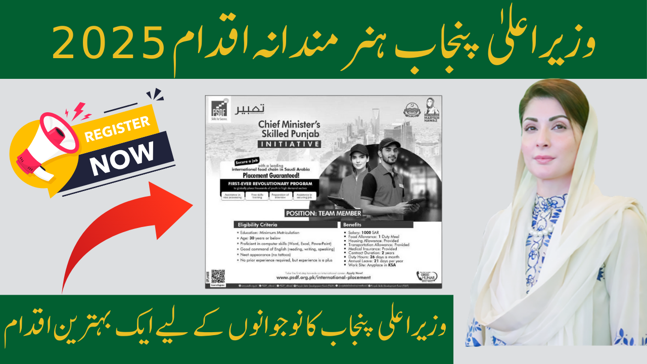 CM Punjab Skilled Initiative 2025