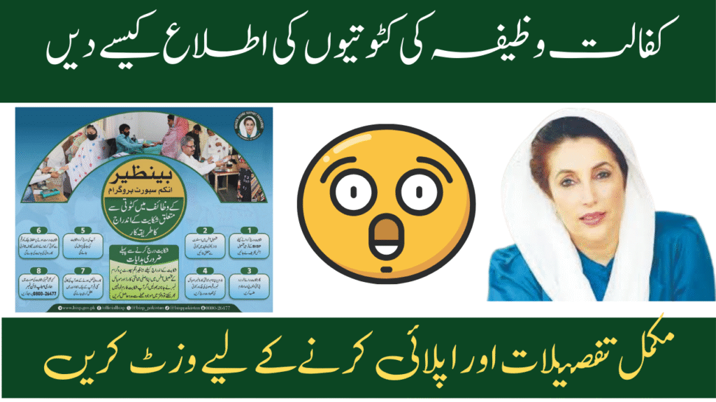 How to Report BISP Kafalat Stipend Deductions
