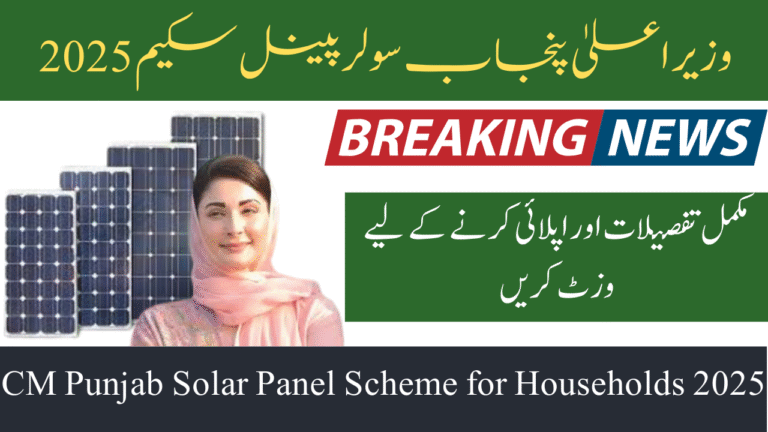 CM Punjab Solar Panel Scheme 2025