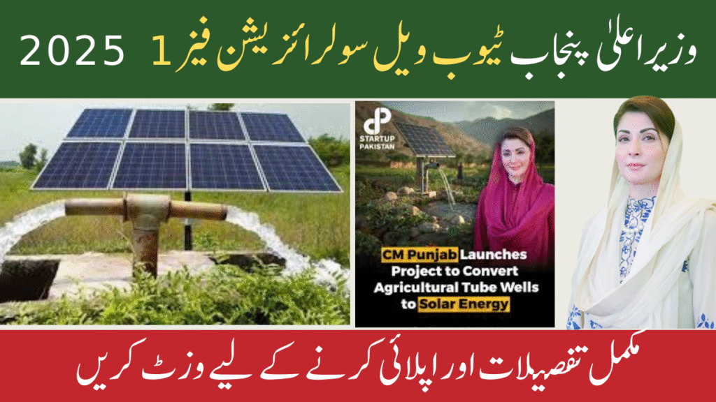 CM Punjab Tubewell Solarization Phase 1 2025