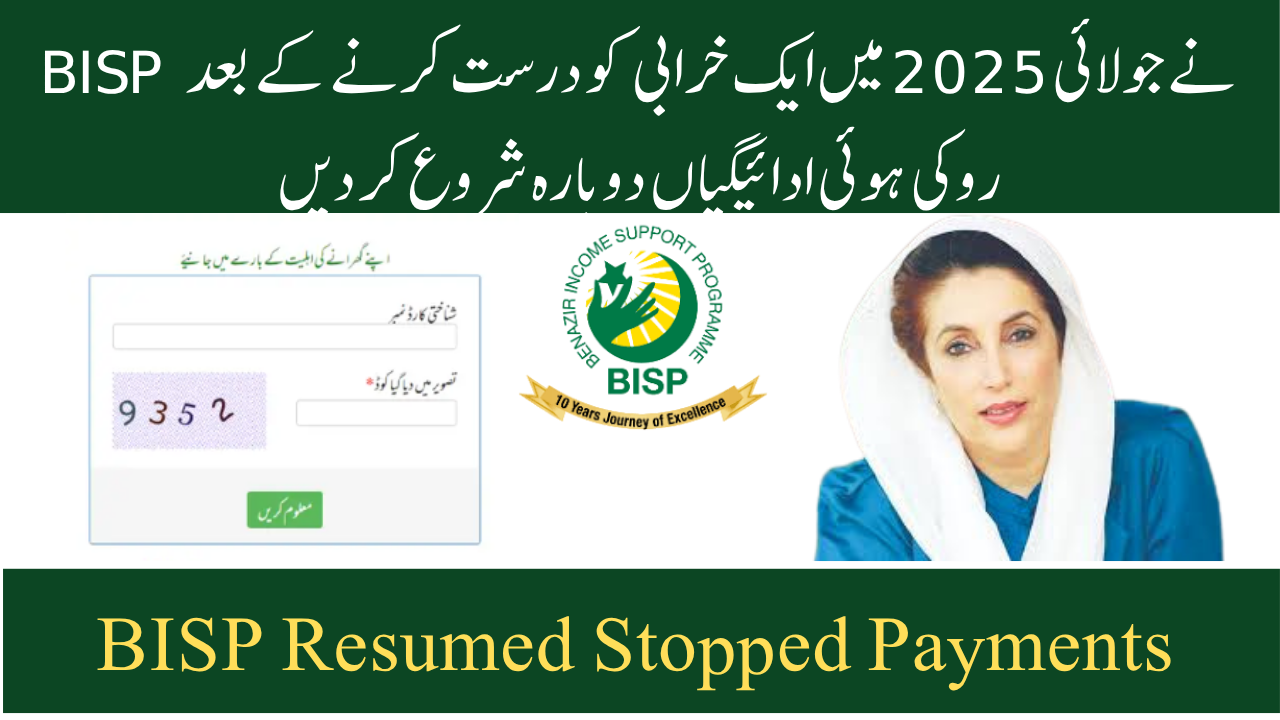 BISP Resumed Stopped Payments