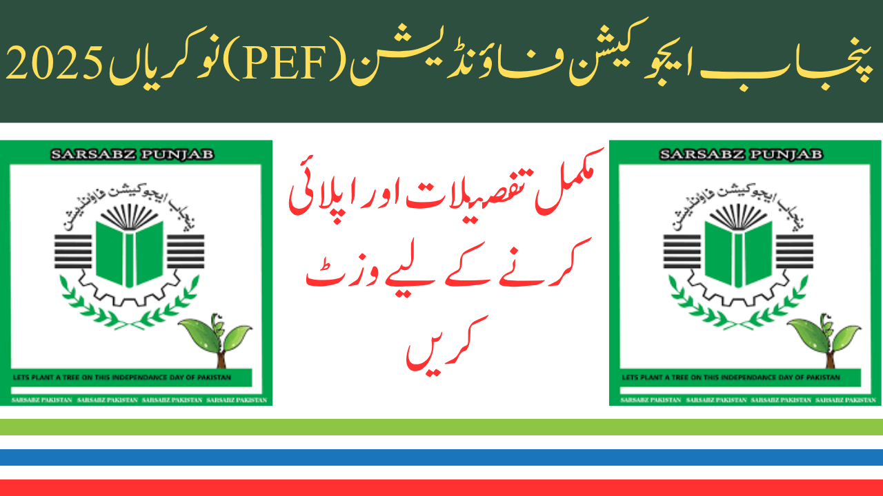 Punjab Education Foundation (PEF) Jobs 2025