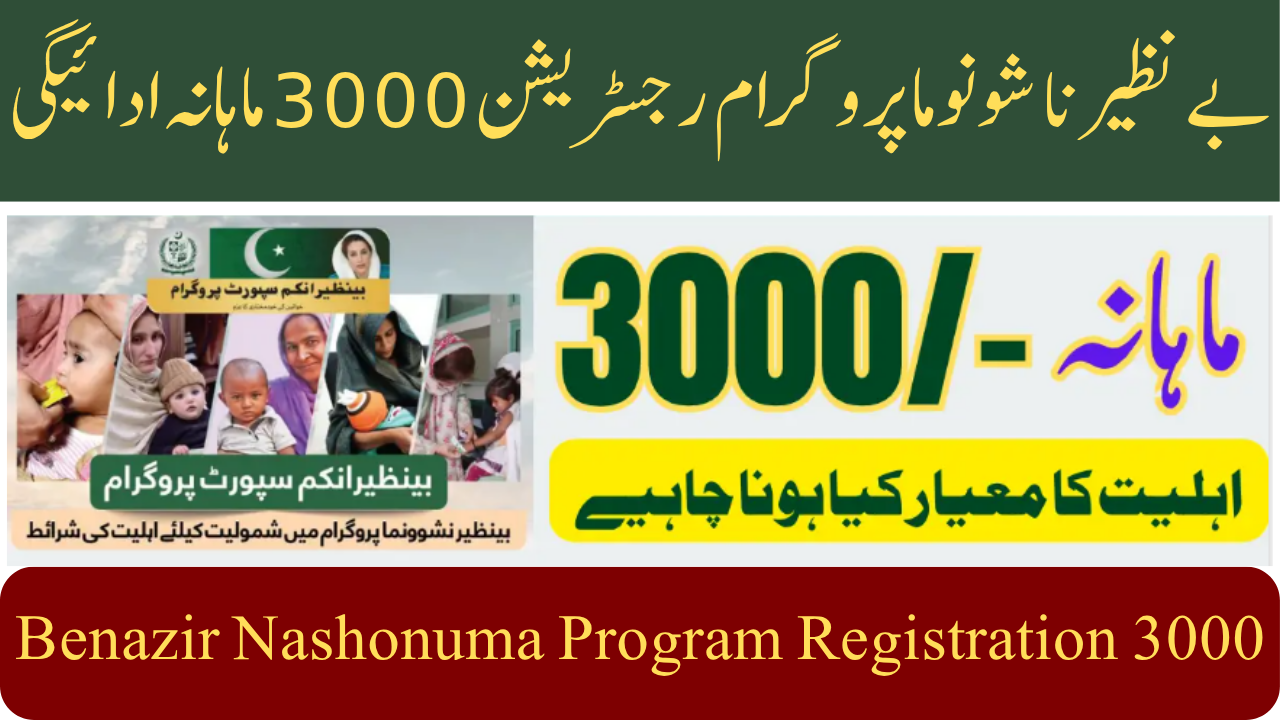 Benazir Nashonuma Program Registration