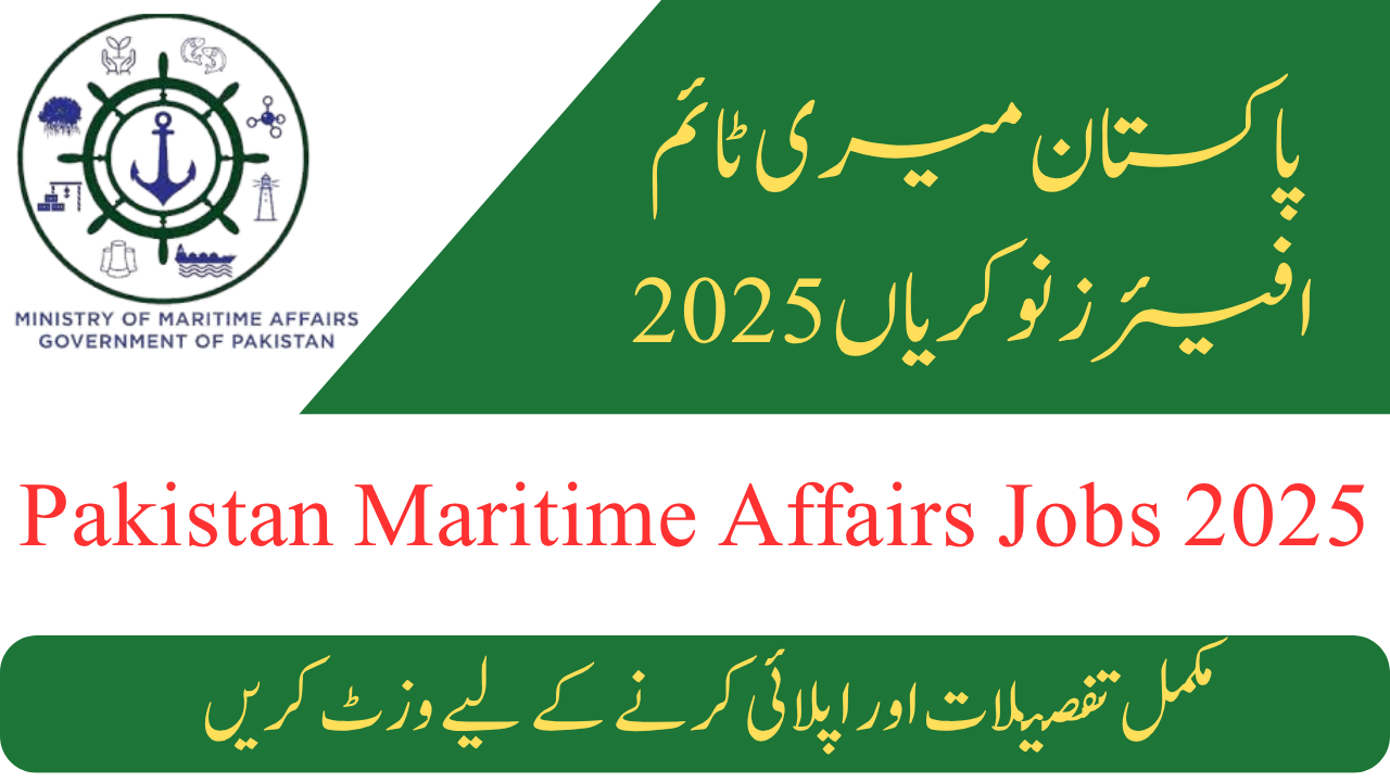 Pakistan Maritime Affairs Jobs 2025