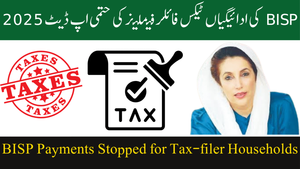BISP Payments Stopped for Tax-filer Households