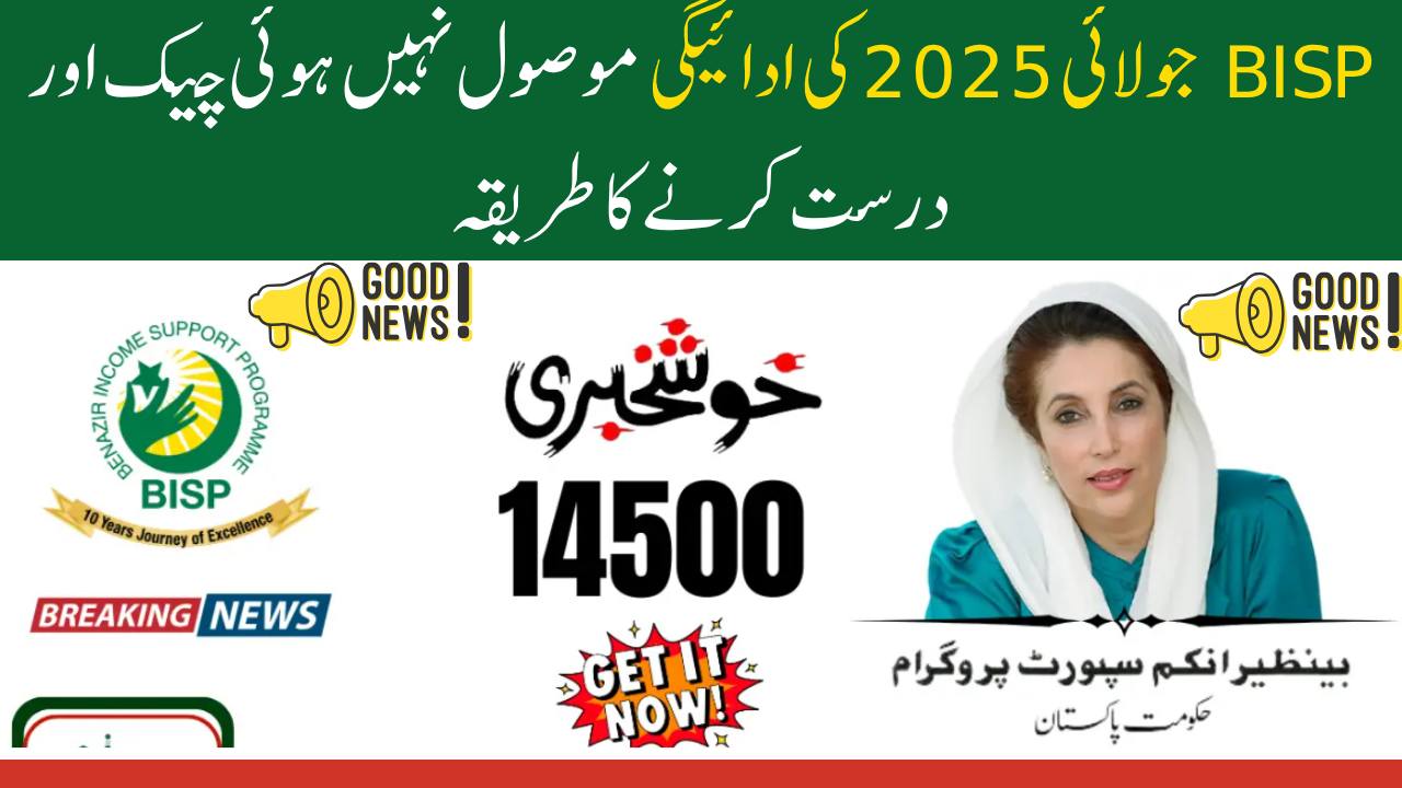 BISP July 2025 Payment Not Received